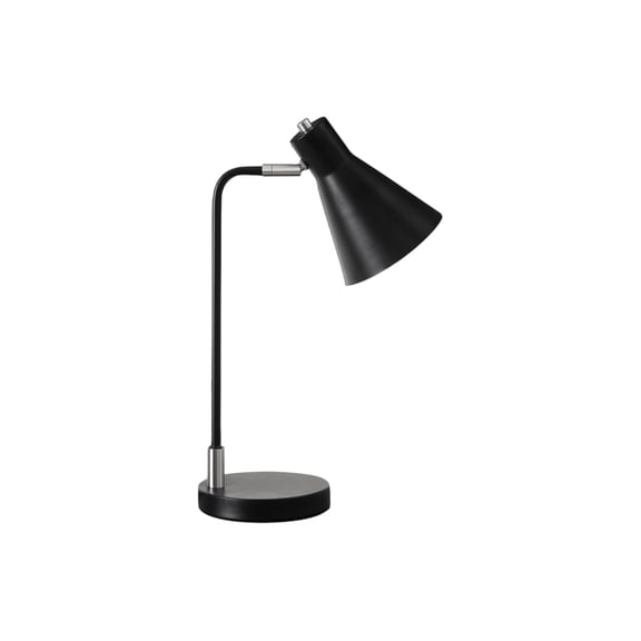 Lighting - 17"h - Table Lamp - Black Metal - Silver Metal - Contemporary