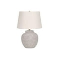 thumbnail image 1 of Lighting, 22"H, Table Lamp, Cream Concrete, Ivory / Cream Shade, Modern, 1 of 8