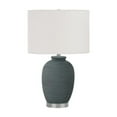 thumbnail image 1 of Lighting, 24"H, Table Lamp, Blue Ceramic, Ivory / Cream Shade, Contemporary, 1 of 7