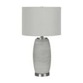 thumbnail image 1 of Lighting, 25"H, Table Lamp, Grey Ceramic, Grey Shade, Modern, 1 of 8