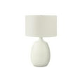 thumbnail image 1 of Lighting, 26"H, Table Lamp, Ivory / Cream Shade, Cream Resin, Contemporary, 1 of 7