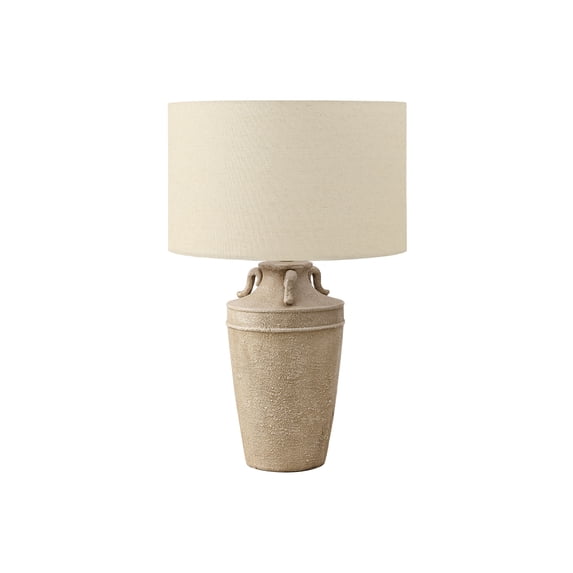 Lighting - 28"h - Table Lamp - Beige Ceramic - Beige Shade - Transitional