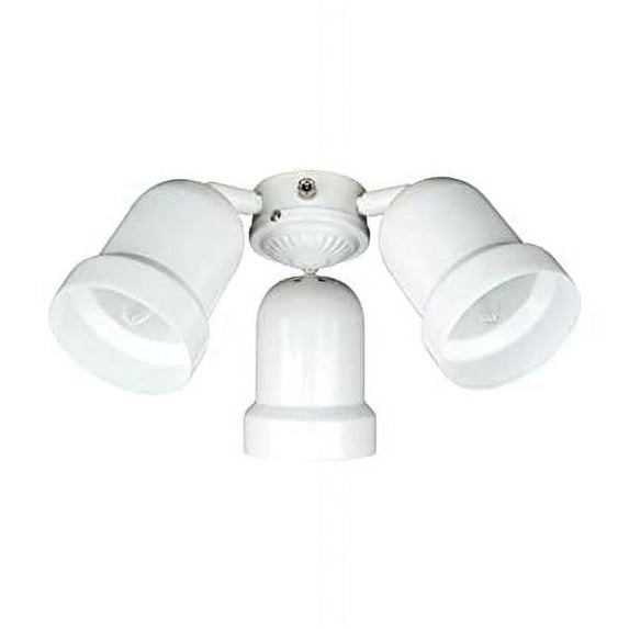 Lighting 3-Light White LED Ceiling Fan Light Kit F7783-30-MB-LED