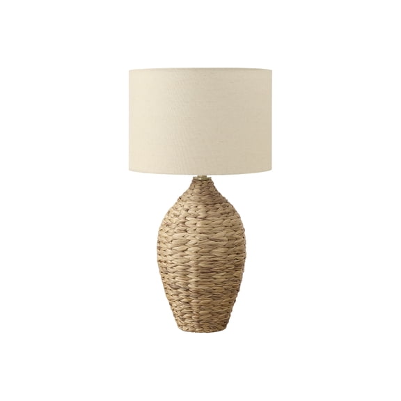 Lighting - 30"h - Natural Rattan - Beige Shade - Transitional