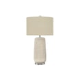 thumbnail image 1 of Lighting - 31"h Table Lamp - Cream Ceramic - Beige Shade - Contemporary, 1 of 7