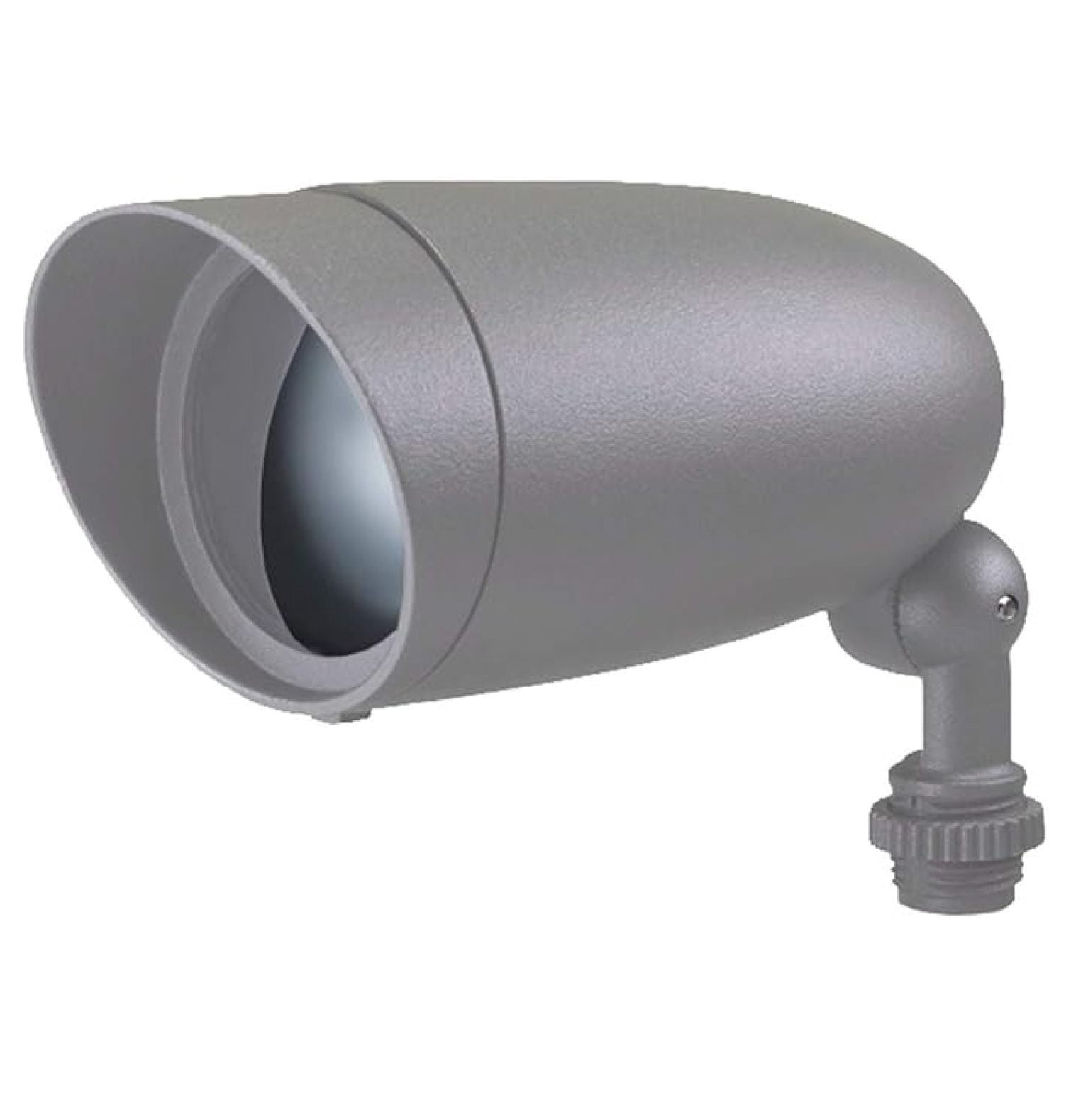 Lighting 62-1204 LED Outdoor Landscape Flood Light Lamp, Light Gray Finish, 9W, 120V, 50000 Average Rated Hours, CRI 80, Non-Dimmable, Bulb Included, 6-1/4'' Length