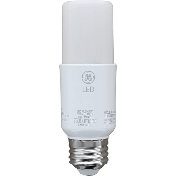 Lighting 79368 LED Bright Stik 10-watt (60-Watt Replacement), 760-Lumen Light Bulb Non-Dimmable with Medium Base, Soft White, 1 Box (3 Bulbs Total)