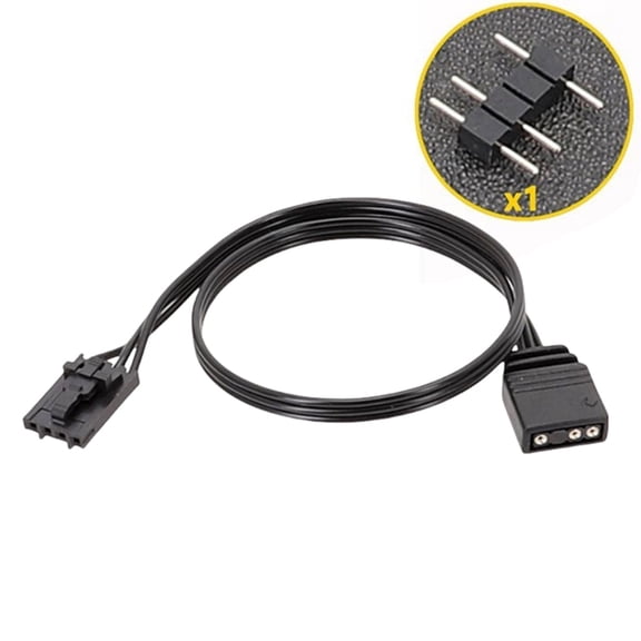 Lighting Adapter,Lighting Hubs Adapter Cable Convert 4Pin Hubs To Standard 5V 3Pin ARGB Devices Wide Compatibility