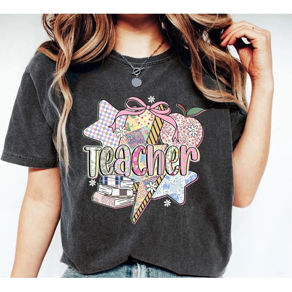 Lighting Bolt Pencil Teacher Shirt, First Day Of School Shirt, Retro Teacher Shirt, Back To School, Pencil Book Shirt