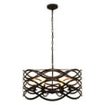 thumbnail image 1 of Lighting CAPELLA Transitional 6 Light Oil Rubbed Bronze Ceiling Pendant 24" Wide, 1 of 5