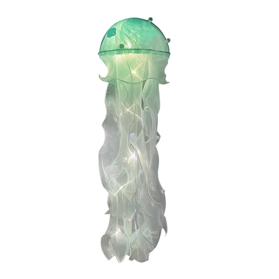 Lighting Ceiling Decorative Lights Creative Jellyfish Undersea Party Decorations Party Table Centerpiece Hanging Jellyfish Decorations Ocean Birthday Wedding5ML Lights DIY Material Kit Green