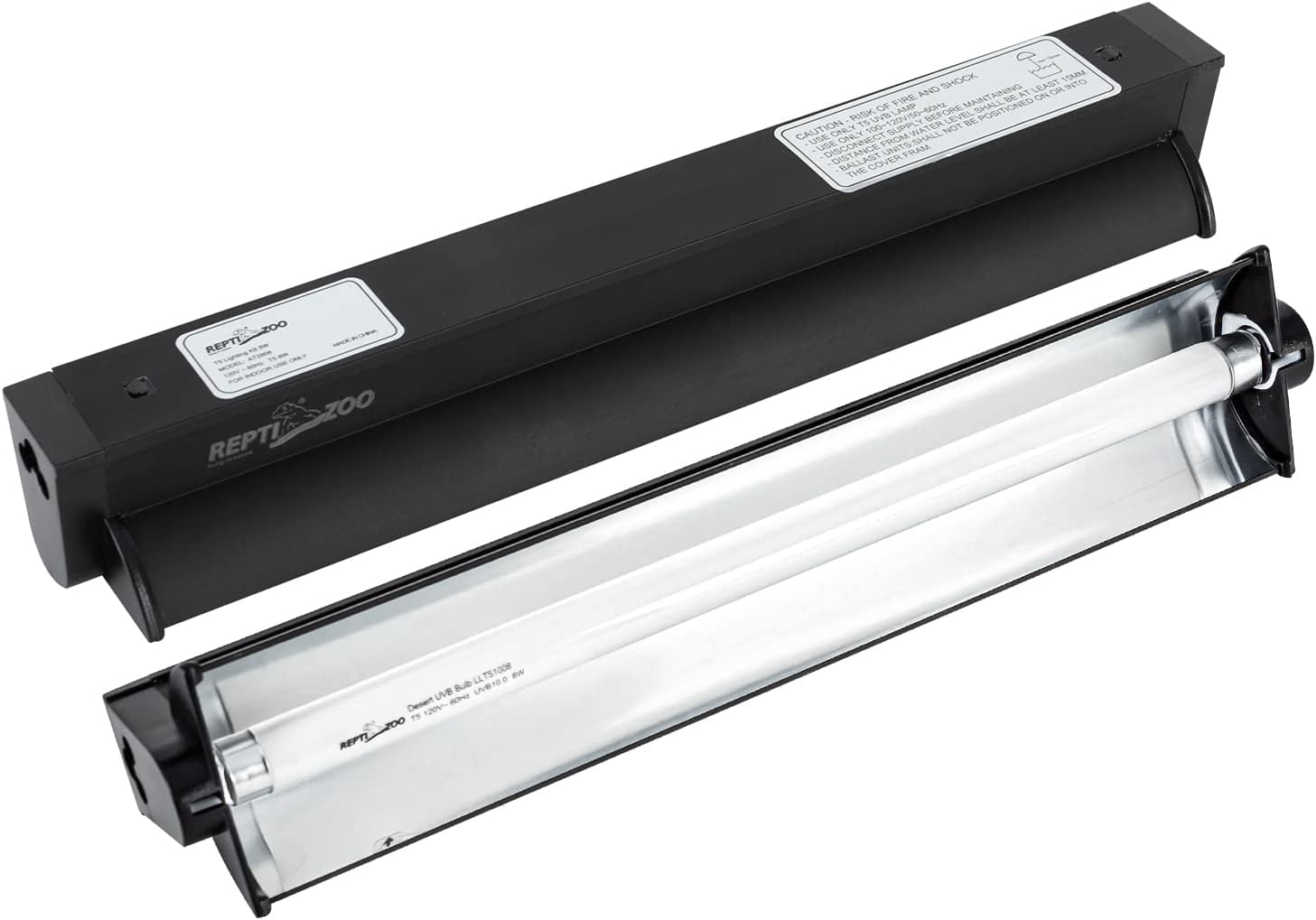 Lighting Combo Kit, Terrarium Hood Comes with Desert 10.0  T5 Lamp (39W)