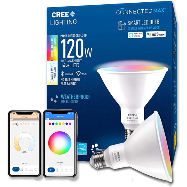 Lighting Connected Max Smart Led Bulb Par38 Outdoor Flood Tunable White