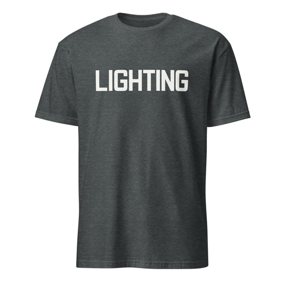 Lighting Crew Staff Uniform Professional Production T-Shirt (Dark Heather, XL)