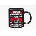 thumbnail image 1 of Lighting Designers Need Heroes, Black 11oz Ceramic Mug, 1 of 5