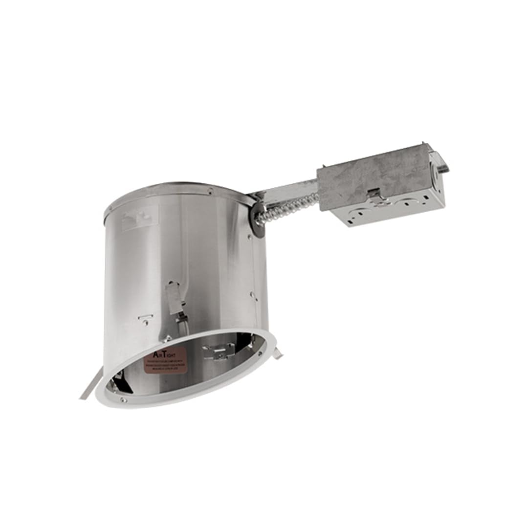 Silver Aluminum Airtight IC Sloped Remodel Recessed Lighting Housing