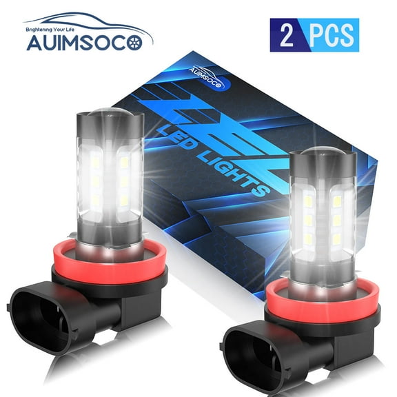 Lighting Extreme Super Bright H16 H8 H11 LED Bulbs, 6000K Xenon White Fog Lights/DRL(DRL Daytime Running Lights) High Power 40W 12V Replacement