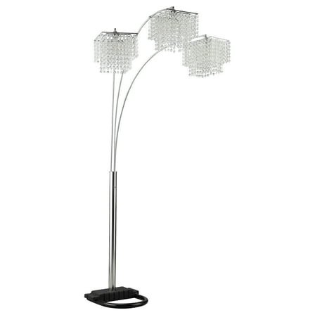 Lighting Fixtures Bali Shores Chrome Hanging Crystal Arc Floor Lamp,Table Lamps