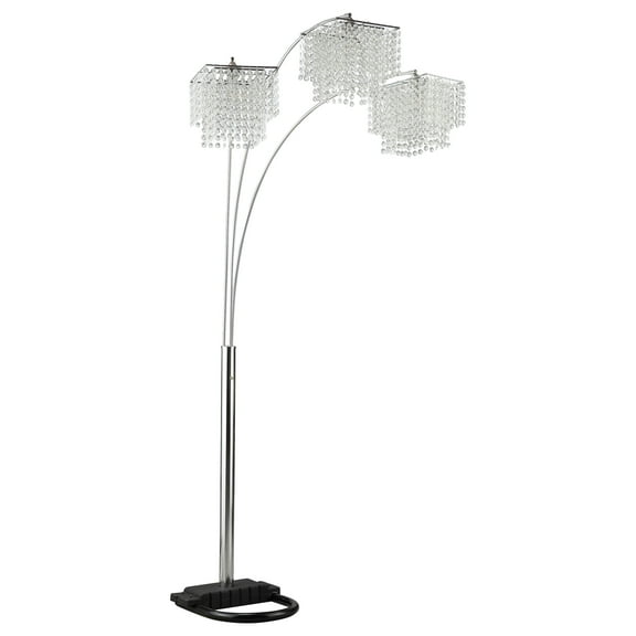Lighting Fixtures Bali Shores Chrome Hanging Crystal Arc Floor Lamp,Table Lamps