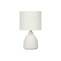 Lighting Fixtures Lighting, 17"h, Table Lamp, Cream Ceramic, Ivory / Cream Shade, Modern,Table Lamps