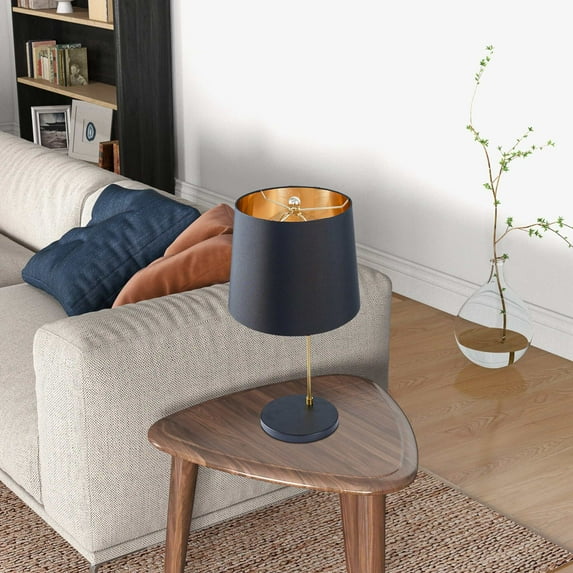 Lighting Fixtures New Design Small Modern Stylish Desk Lamp In Stock In The United States, Easy To Install, Used for Bedside Table Lamp, Lustrous Table Lamp - Black outer and Gold inner 110~120V,Tabl