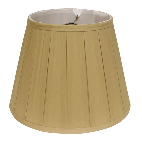 Lighting Fixtures Slant English Box Pleat Softback Lampshade with Washer Fitter, Honey,Table Lamps