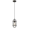 thumbnail image 1 of Lighting IRONCLAD Industrial 1 Light Rubbed Bronze Mini Ceiling Pendant 5.5" Wide, 1 of 4