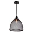 thumbnail image 1 of Lighting IRONCLAD Industrial 1 Light Textured Black Mini Ceiling Pendant 12" Wide, 1 of 3
