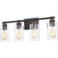 thumbnail image 1 of Lighting MERCY Contemporary 4 Light Rubbed Bronze Bath Vanity Fixture 27" Width, 1 of 7