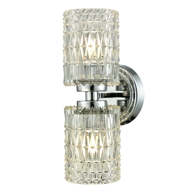 Lighting Polished Chrome Giada 2-Light Wall Sconce