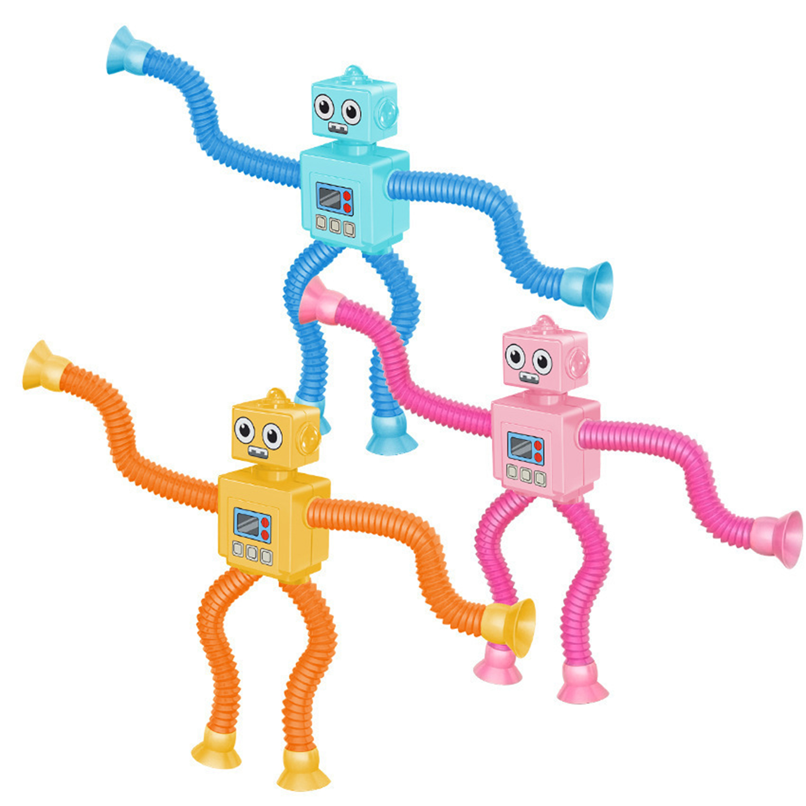 Lighting Robot Tubes Stretchable Suction Cup Limbs