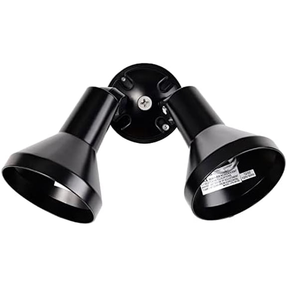 Lighting SF77/701 Two Light Outdoor Heavy Duty Cast Aluminum Durable Weather Proof Security Flood Light, Black$$Tools & Hardware Other
