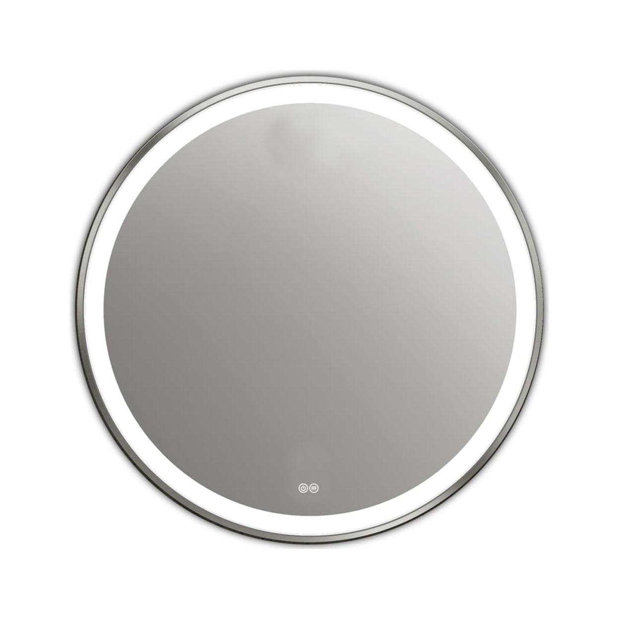 Speculo 28" Seedy Glass Round LED Mirror 6000K Daylight White