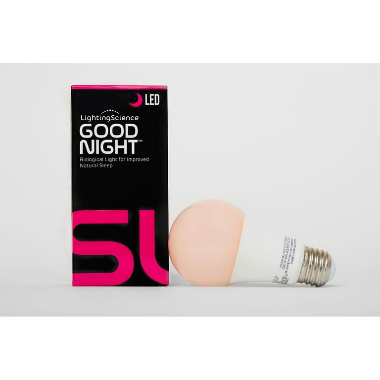 Lighting Science Good Night Healthe Sleep LED Light Bulb, A60
