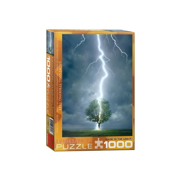 Lighting Striking Tree 1000 Piece Jigsaw Puzzle