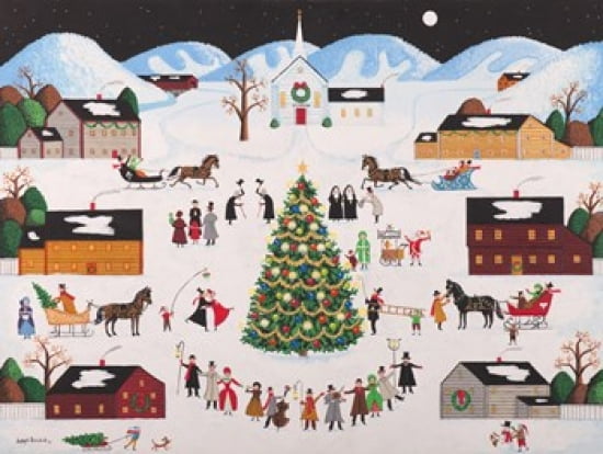 Lighting The Tree Canvas Art - Joseph Holodook (24 x 18)