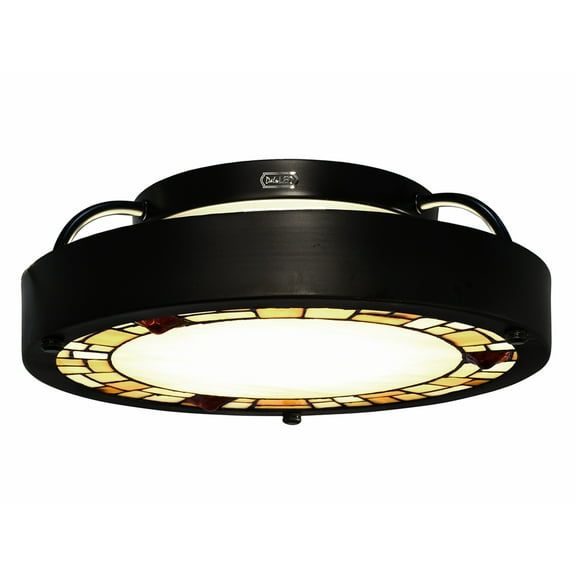 Lighting Tiffany Bronze Quentin Semi-Flush Mount