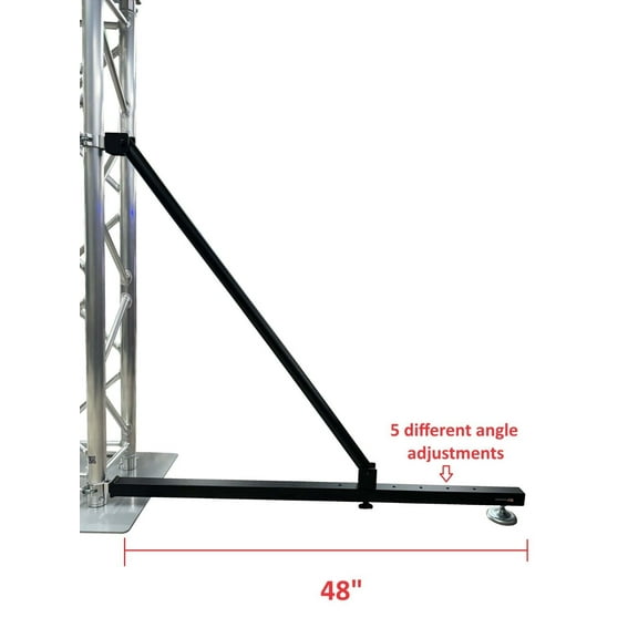 Lighting Truss Ground Support Balance System Metal Heavy Duty For 2" Diameter Trussing