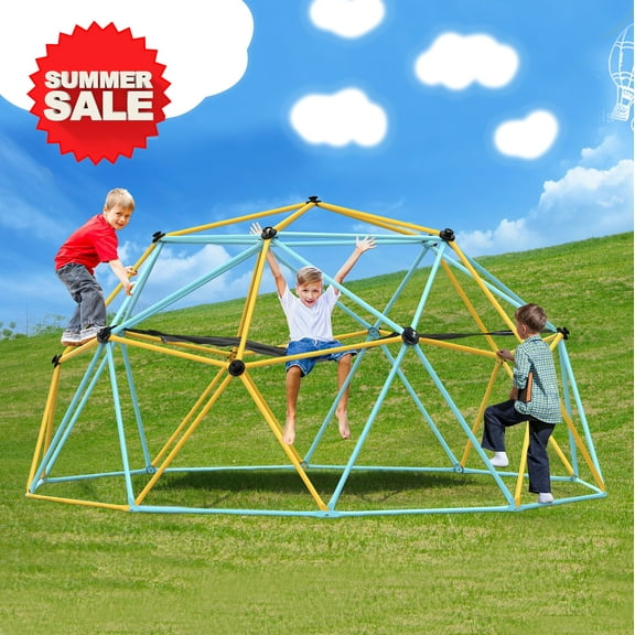 LightingGo 10FT Climbing Dome for Kids Outdoor Play Equipment, Supports up to 750lb Rugged and Interesting Dome Climbing for Kids 3-10 Year Outdoor Play