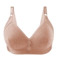 thumbnail image 1 of Lightly Padded Bras for Women Cotton Bras for Women Wide Band Back Bra Wireless Back Closure Bra Support Back Closure Bra Low Back Bra Push up Bra Plus Size Cotton Back Closure Bra, 1 of 9
