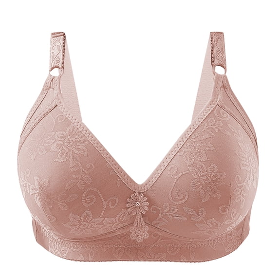 Lightly Padded Bras for Women Minimalist Back Bra Bras for Women No Underwire Everyday Back Closure Bra Wireless Bras for Women Crossover Bra Pushup Bra No Underwire Low Back Bra