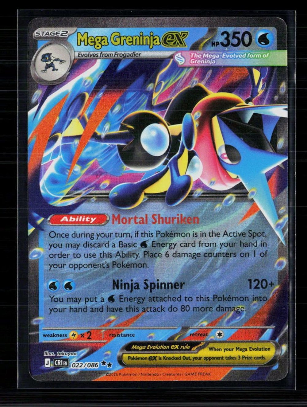 pokemon ash greninja card Ash-Greninja EX - PSA 6 Celebrate the incredible history of the TCG hobby by adding this Mega Greninja ex 2026 Pokemon Chaos Rising Special Illustration Rare #116 PSA Authenticated 10 Card to your vault Greninja BREAK Price & Card