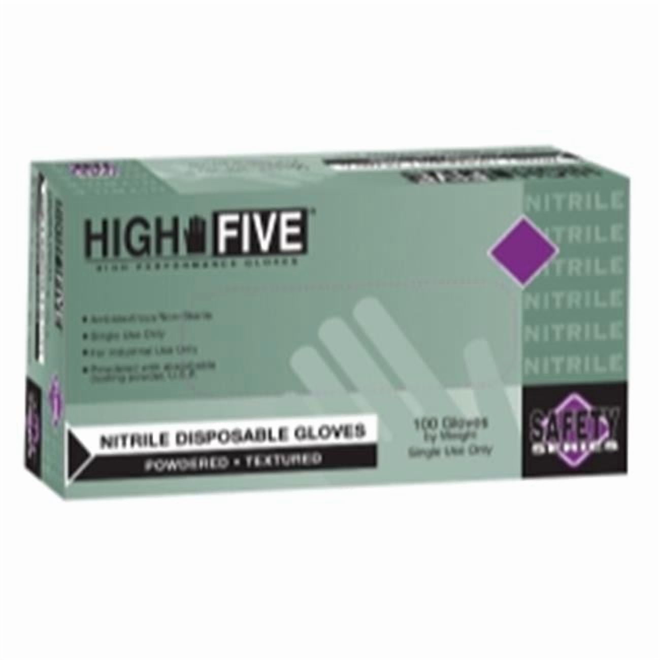 Lightly Powdered Industrial Grade Nitrile Gloves - Medium