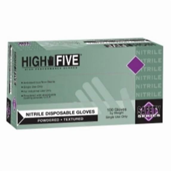 Lightly Powdered Industrial Grade Nitrile Gloves - Medium