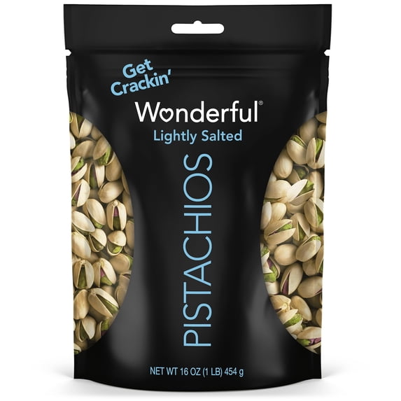 Lightly Salted Nuts 16 Ounce Resealable Bag Protein Snacks Gluten Free Healthy Wonderful... In Shell
