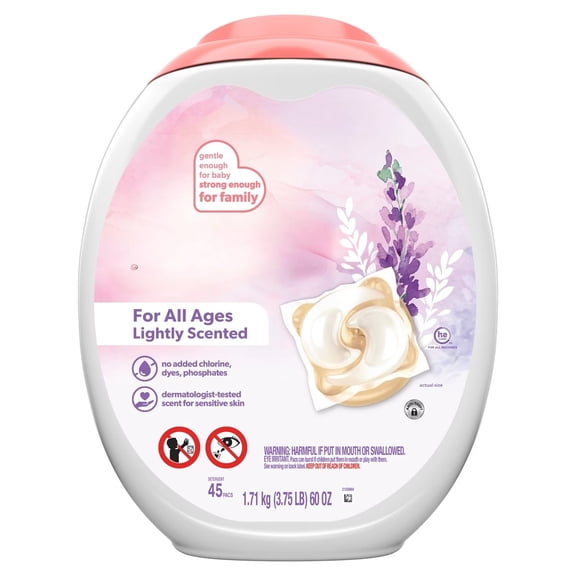Lightly Scented HE Laundry Detergent Pods 45 Pacs - 60oz