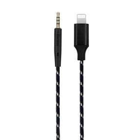 Lightning to 2.5mm 6N OCC Nylon Cable 4ft Compatible with Bose 700 QC25 Creative LIVE2 Beyer DT240pro AKG Y50 Y50BT Senns PCX450 PXC480 PXC550 JBL E30 E55 S700 Meizu HD60 Earphones