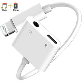 Apple MFi Certified]Lightning to mm Headphone Adapter Dual