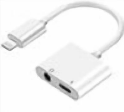 Lightning 3 5 mm Headphone Adapter Dual Ports Dongle Charger Jack AUX ...