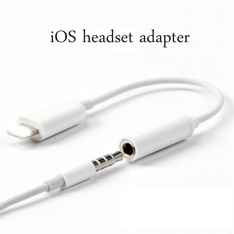 analogi Busk Postnummer Lightning to 3.5 mm Headphone Jack Adapter Compatible with iPhone 8/8  Plus/X/Xr/Xs/7/7 Plus, Music Control & Calling Function Supported,Support  iOS 11,10.3 and More – white - Walmart.com